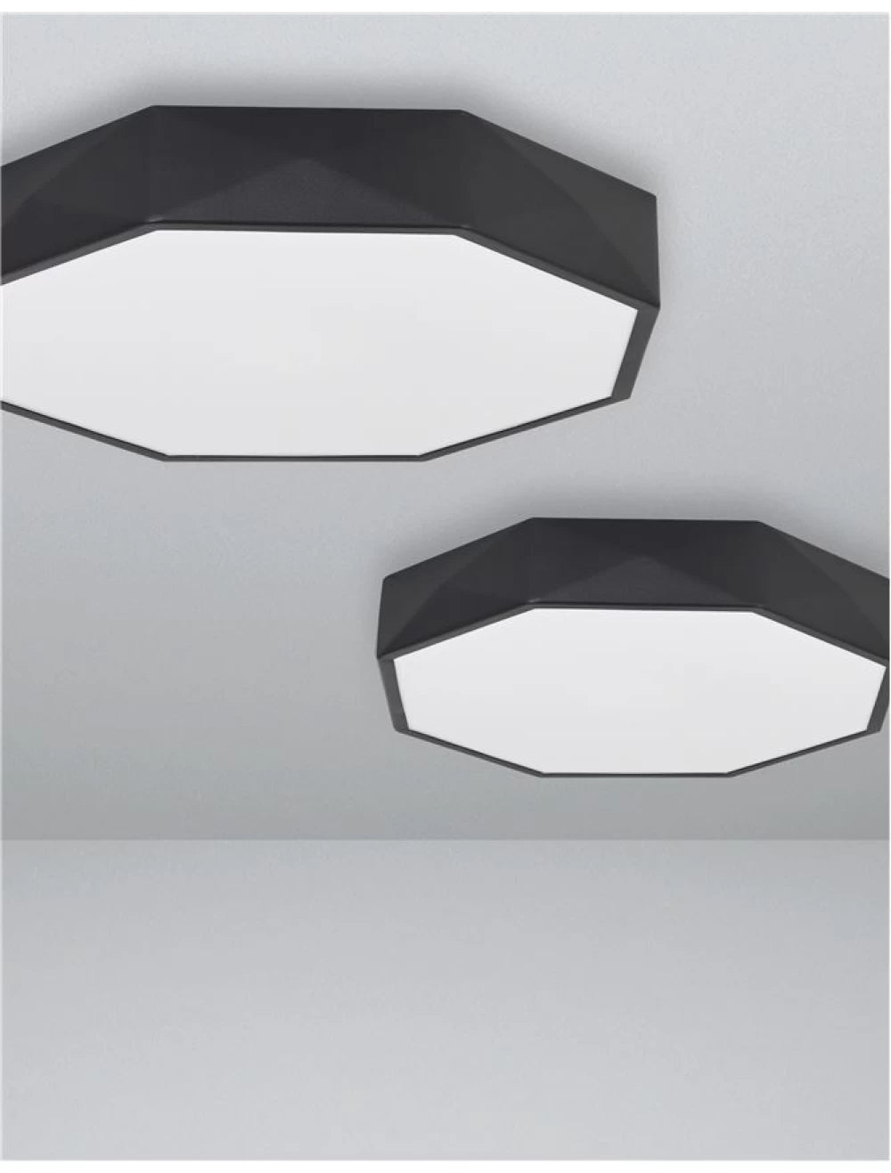 Plafoniera din Aluminiu Negru H6xL40cm IP20 24W 1380lm 3000k EBEN