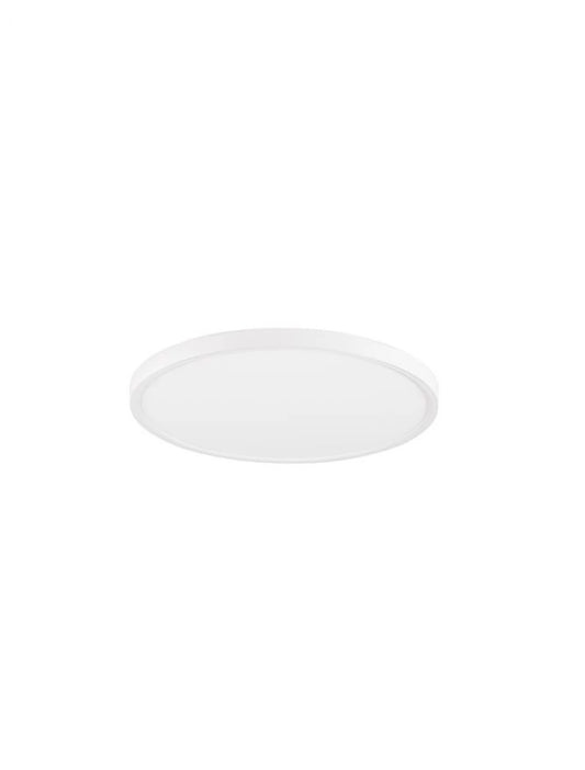 Plafoniera structura din Plastic ABS Alb si abajur din Acrilic  H2.5xL40cm IP20 36W 3200lm 3000-4000-6500k DIXIE