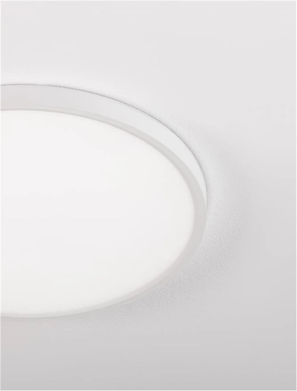 Plafoniera structura din Plastic ABS Alb si abajur din Acrilic  H2.5xL40cm IP20 36W 3200lm 3000-4000-6500k DIXIE