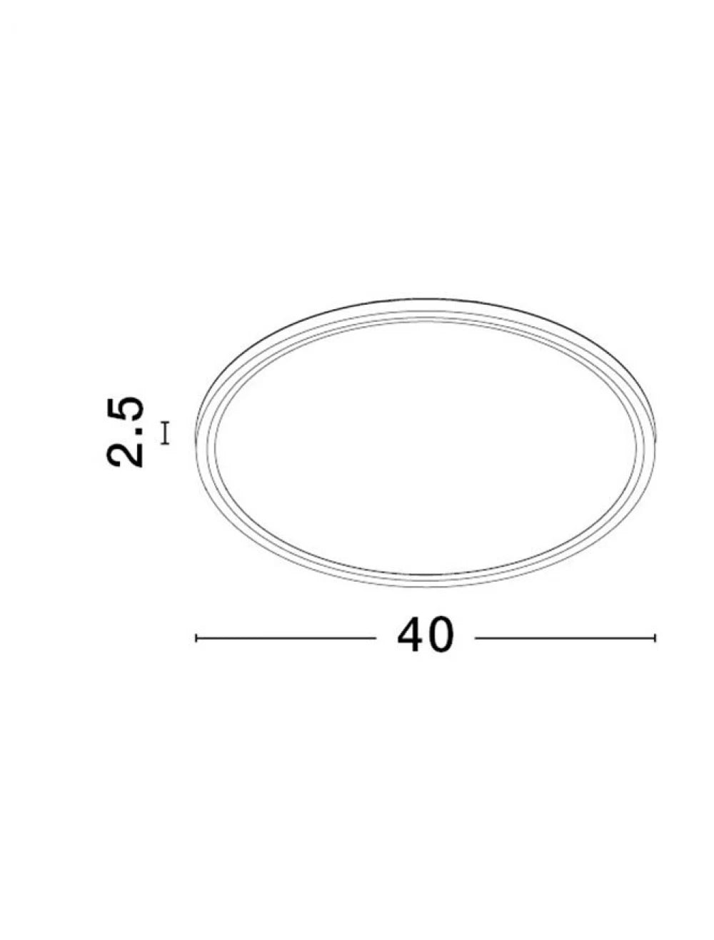 Plafoniera structura din Plastic ABS Alb si abajur din Acrilic  H2.5xL40cm IP20 36W 3200lm 3000-4000-6500k DIXIE