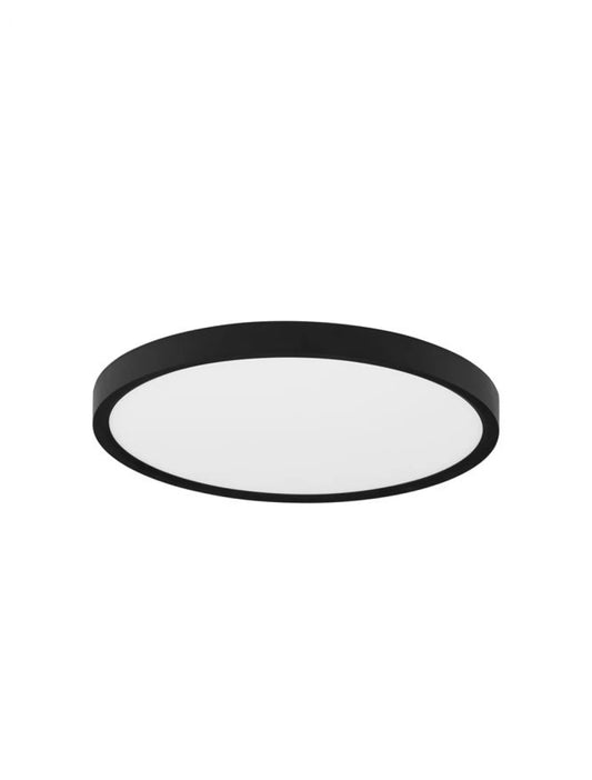 Plafoniera din Plastic ABS Negru H2.5xL30cm IP20 24W 2400lm 3000-4000-6500k DIXIE