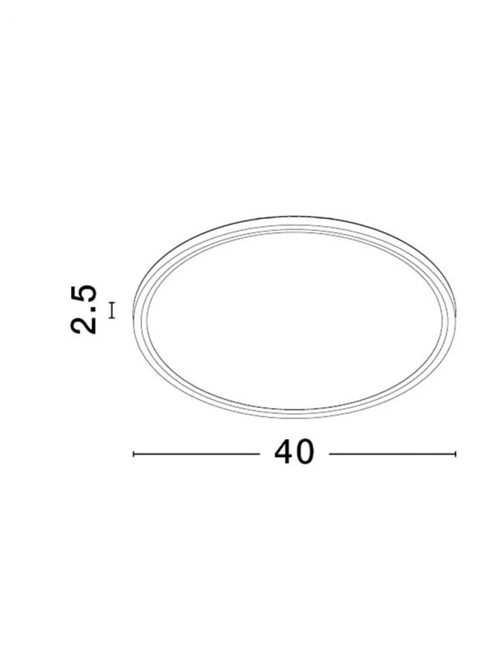 Plafoniera din Plastic ABS Negru H2.5xL40cm IP20 36W 3200lm 3000-4000-6500k DIXIE
