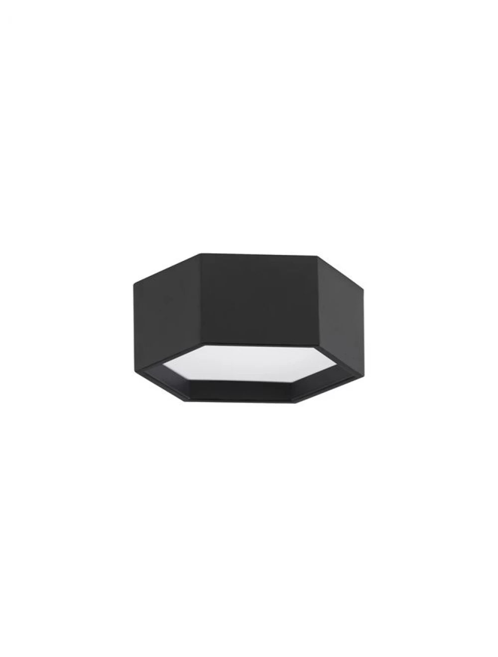 Plafoniera din Aluminiu Negru H10xL25cm IP20 10W 600lm 3000k SAMBA