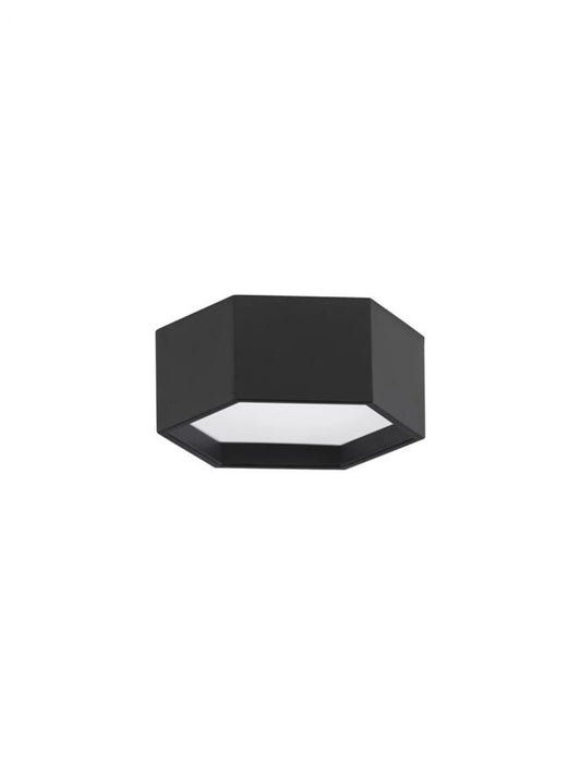 Plafoniera din Aluminiu Negru H10xL25cm IP20 10W 600lm 3000k SAMBA