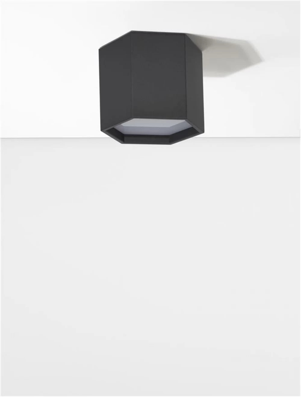 Plafoniera din Aluminiu Negru H20xL25cm IP20 10W 600lm 3000k SAMBA