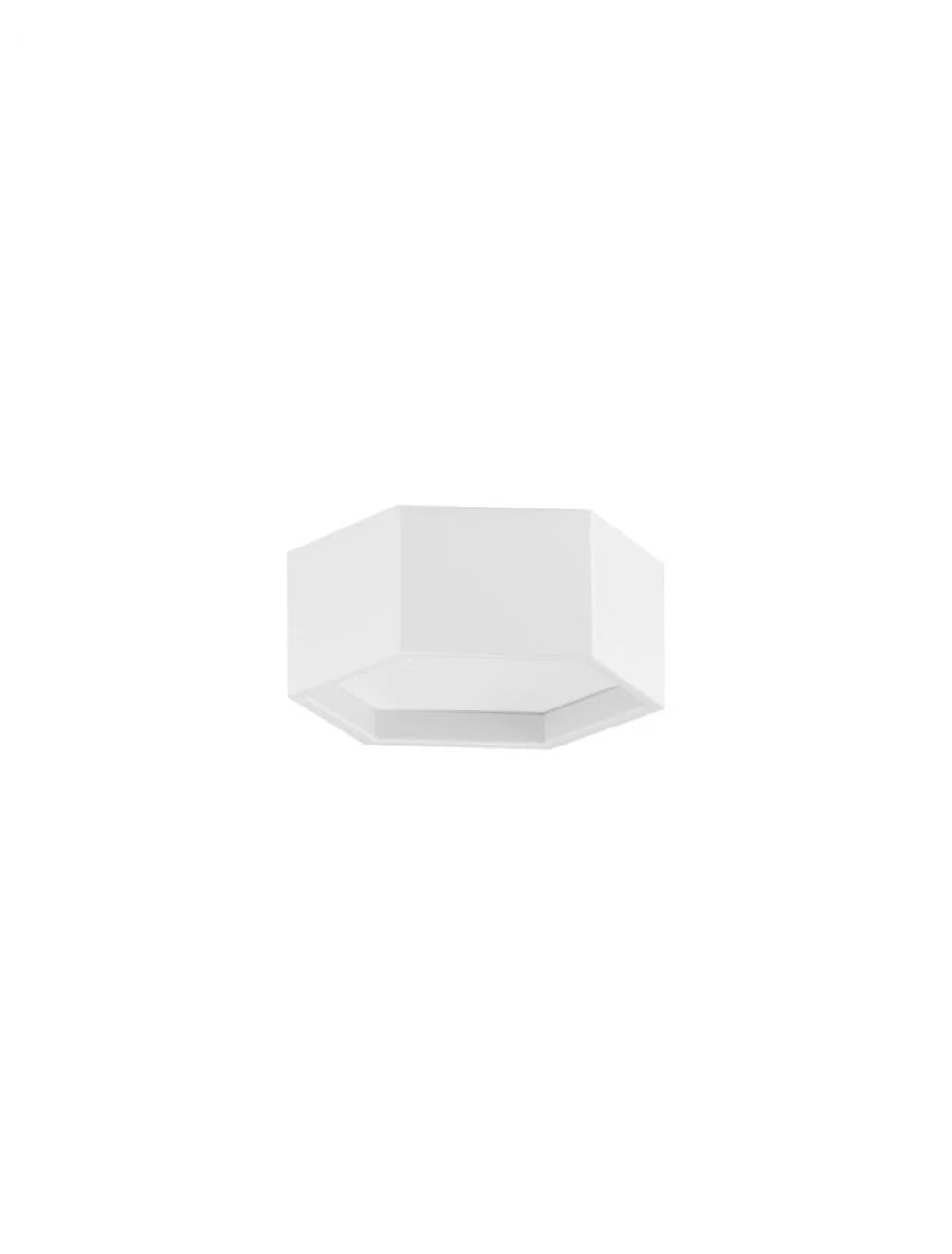 Plafoniera structura din Aluminiu Alb si abajur din Acrilic  H10xL25cm IP20 10W 600lm 3000k SAMBA