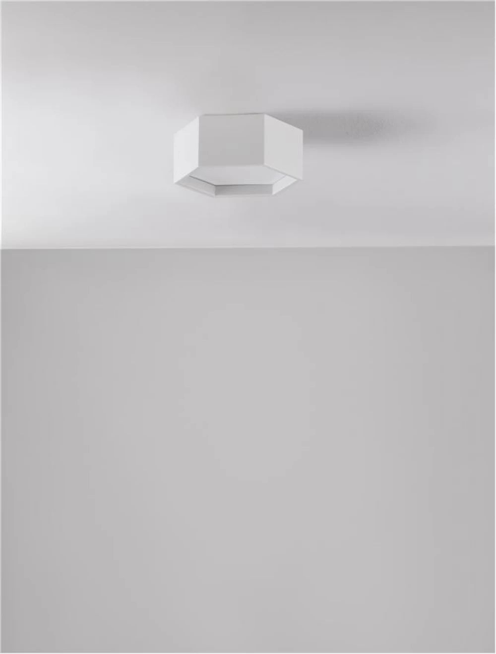 Plafoniera structura din Aluminiu Alb si abajur din Acrilic  H10xL25cm IP20 10W 600lm 3000k SAMBA