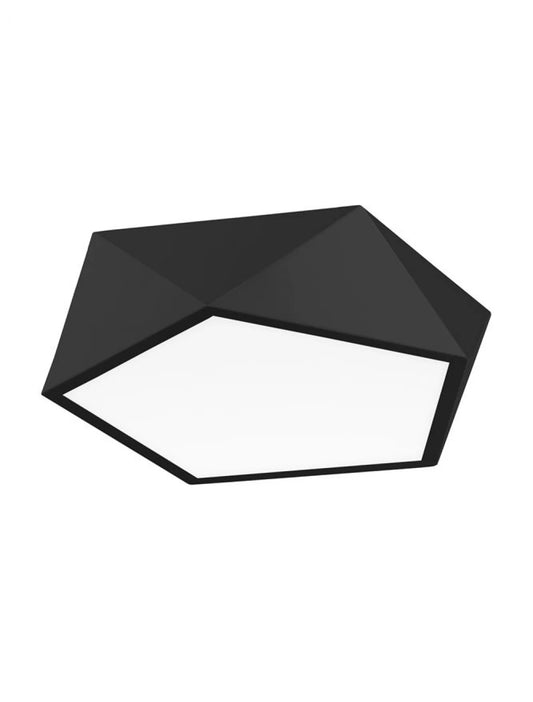 Plafoniera structura din Metal Negru si abajur din Acrilic Alb H10xL40cm IP20 DARIUS
