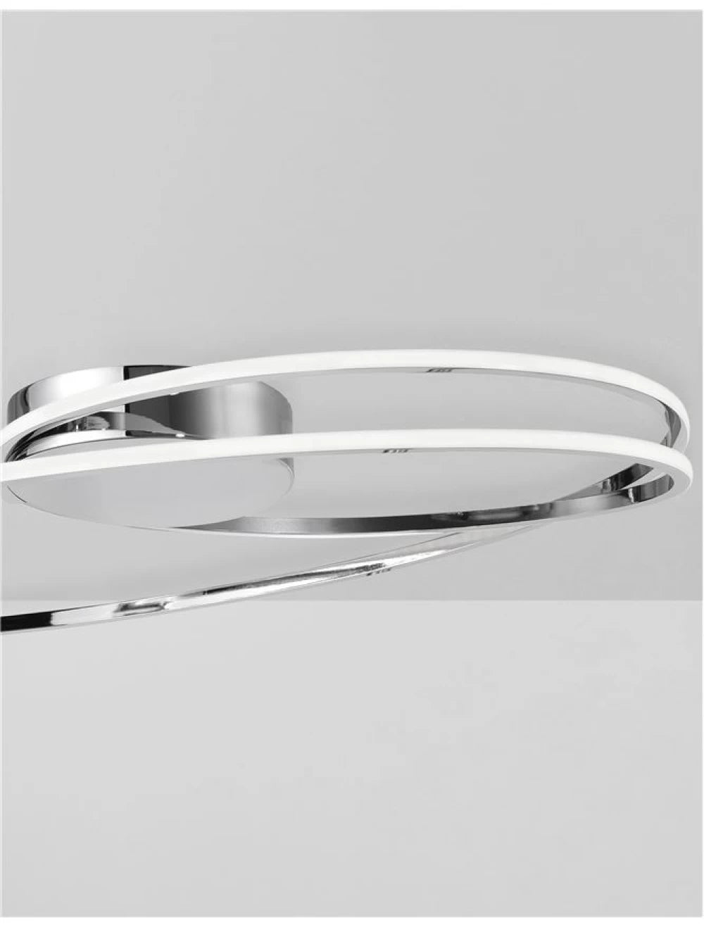Plafoniera structura din Aluminiu Argintiu si abajur din Acrilic Alb H15xL60cm IP20 28W 1950lm 3000k VIARREGIO