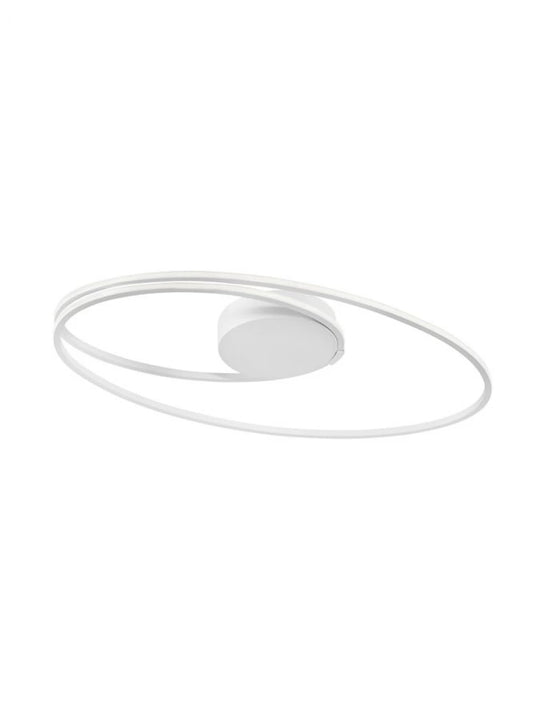 Plafoniera structura din Aluminiu Alb si abajur din Acrilic Alb H15xL60cm IP20 28W 1950lm 3000k VIARREGIO