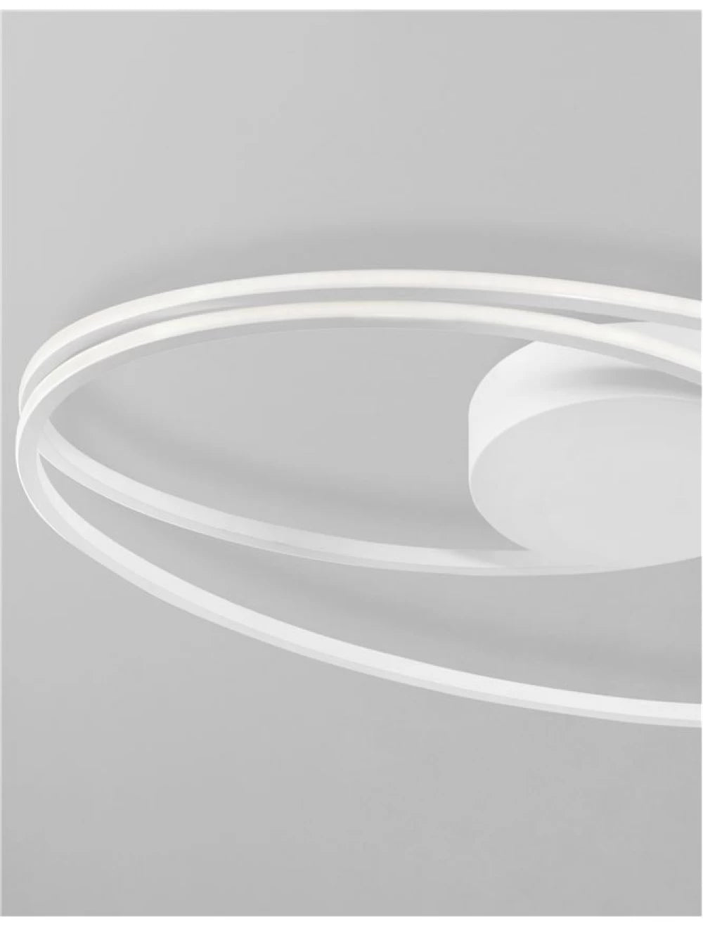 Plafoniera structura din Aluminiu Alb si abajur din Acrilic Alb H15xL60cm IP20 28W 1950lm 3000k VIARREGIO