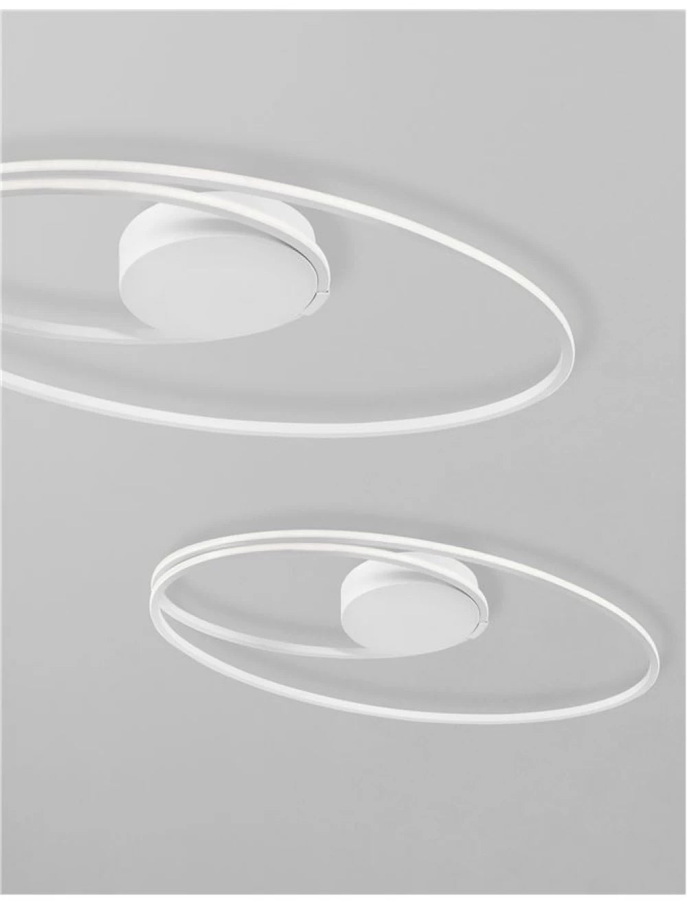 Plafoniera structura din Aluminiu Alb si abajur din Acrilic Alb H15xL60cm IP20 28W 1950lm 3000k VIARREGIO