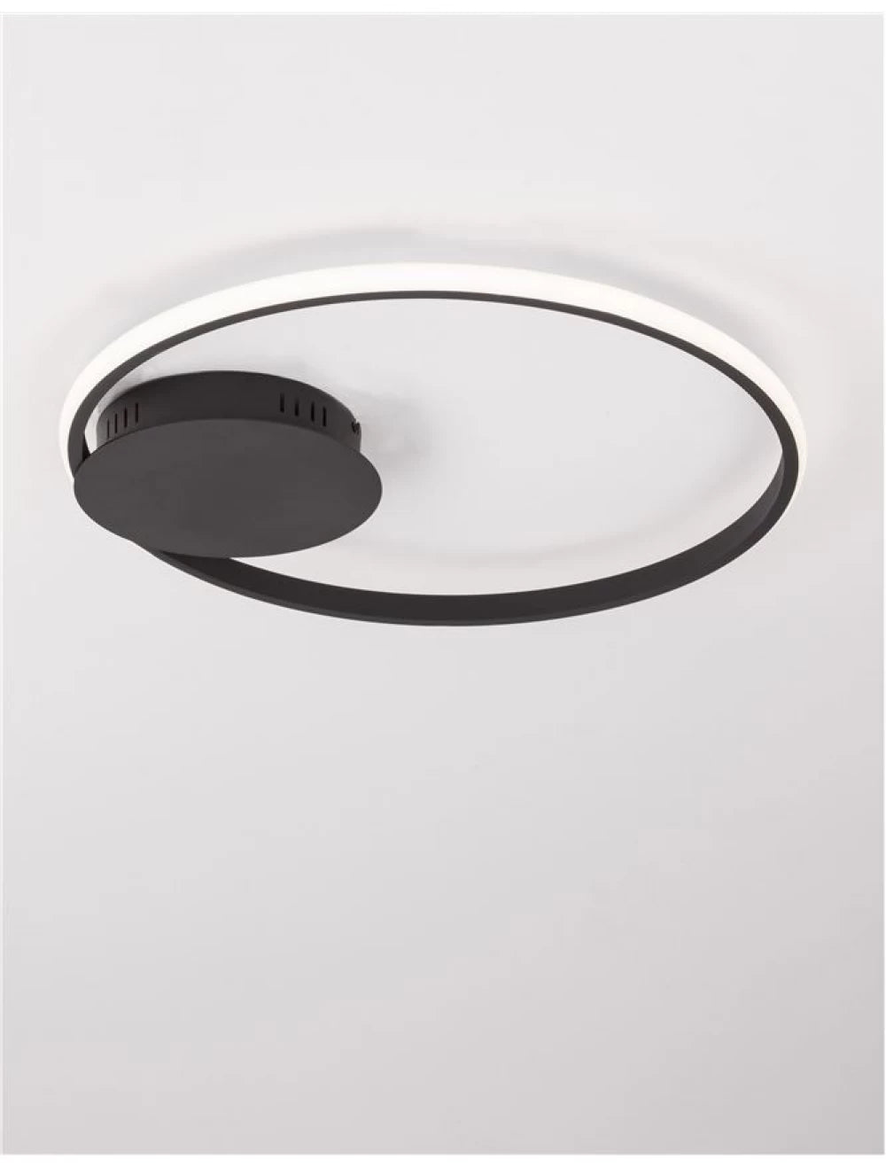 Plafoniera din Aluminiu Negru H5xL50cm IP20 32W 2320lm 3000k FULINE