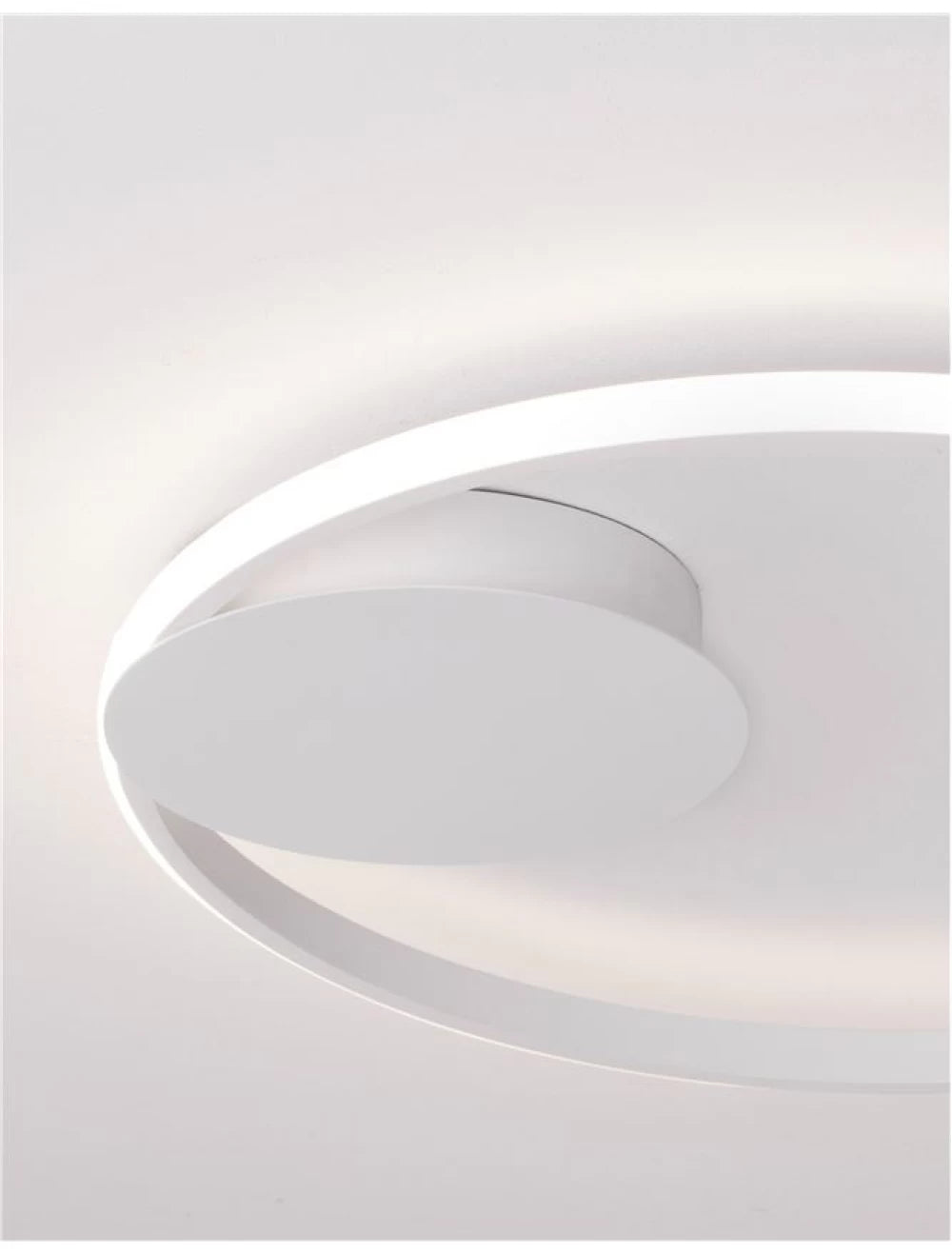 Plafoniera structura din Aluminiu Alb si abajur din Acrilic  H5xL50cm IP20 32W 2320lm 3000k FULINE