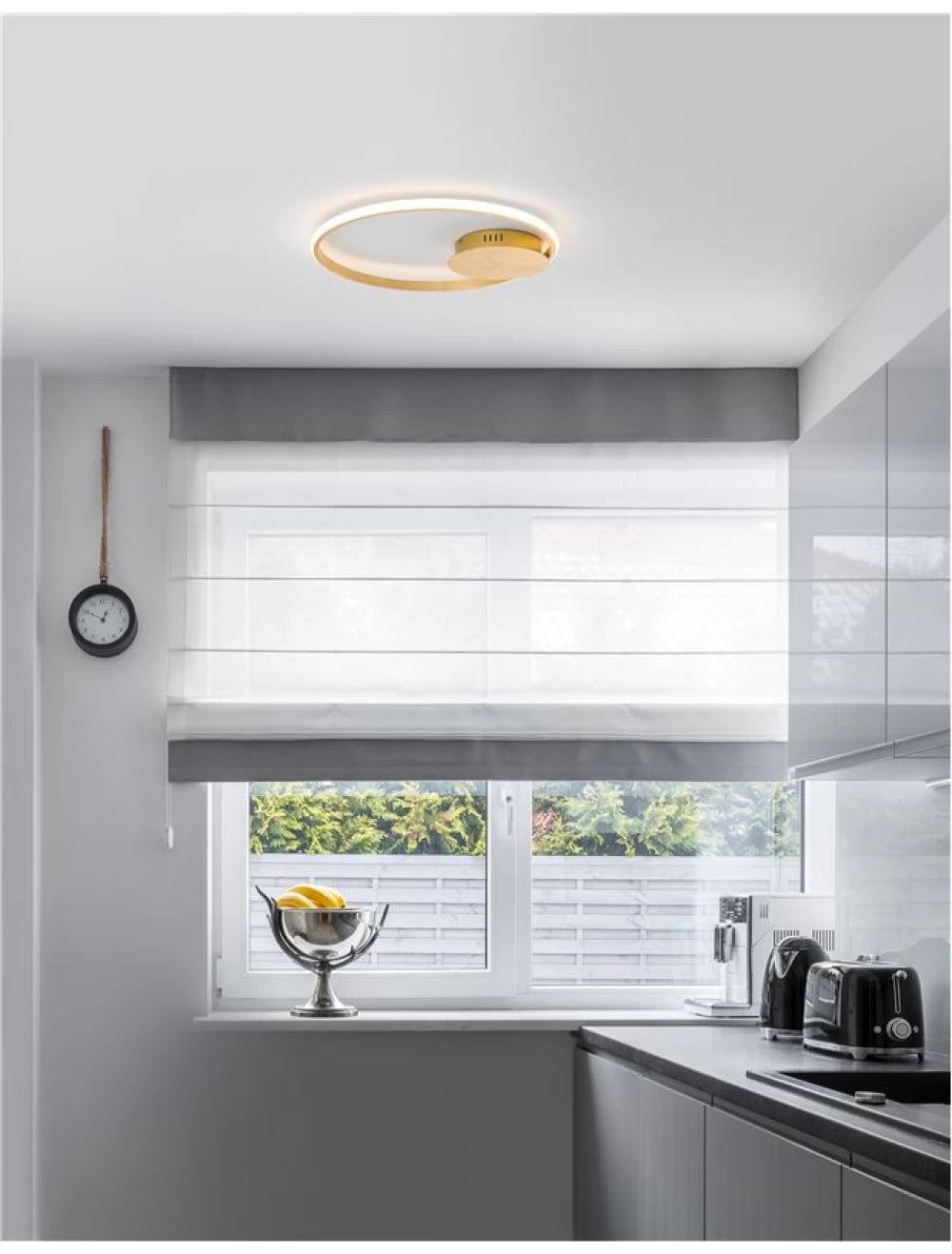 Plafoniera din Aluminiu Auriu H5xL50cm IP20 32W 2320lm 3000k FULINE