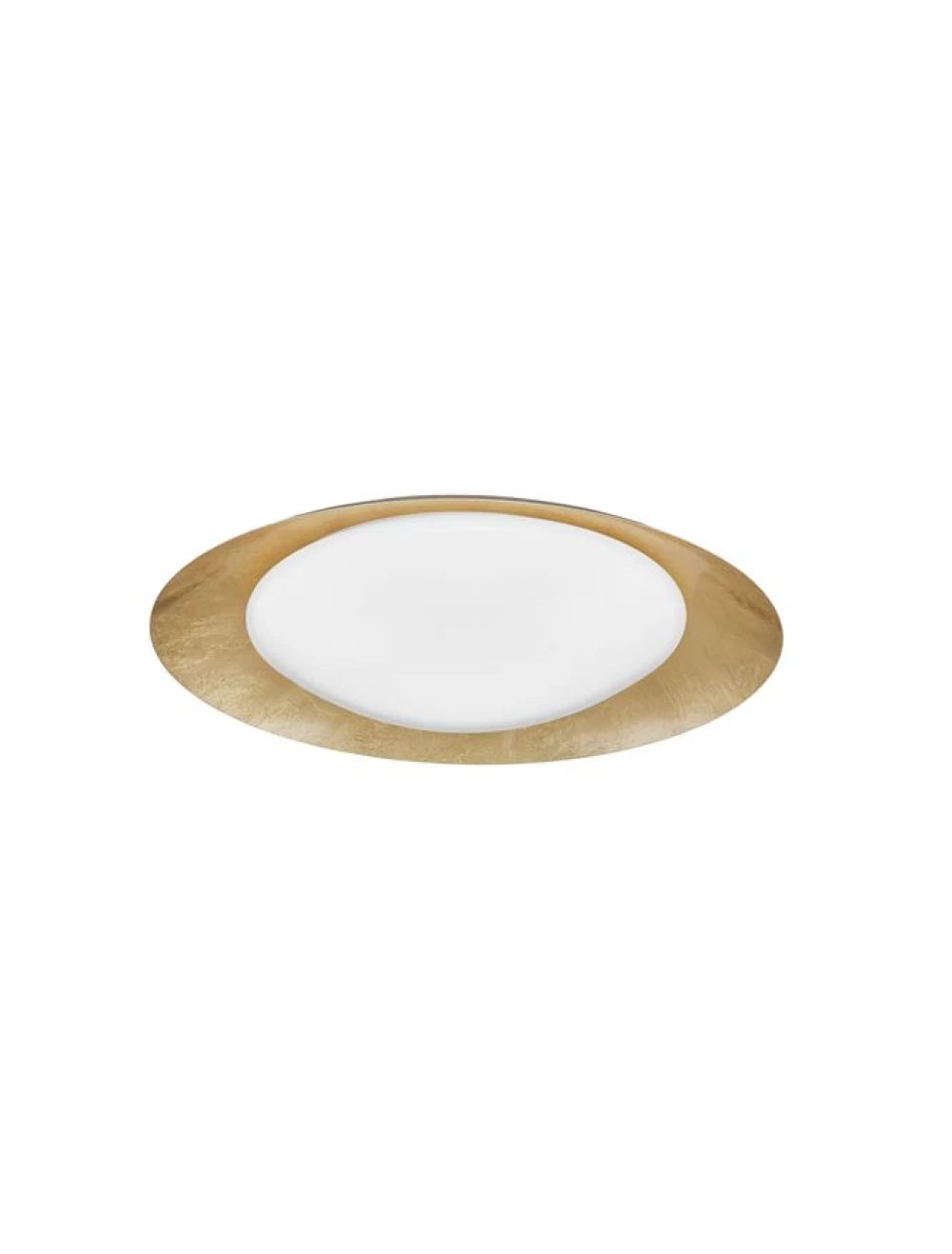 Plafoniera structura din Metal Auriu si abajur din Acrilic Alb H10xL50cm IP20 28W 1400lm 3000k ZANO
