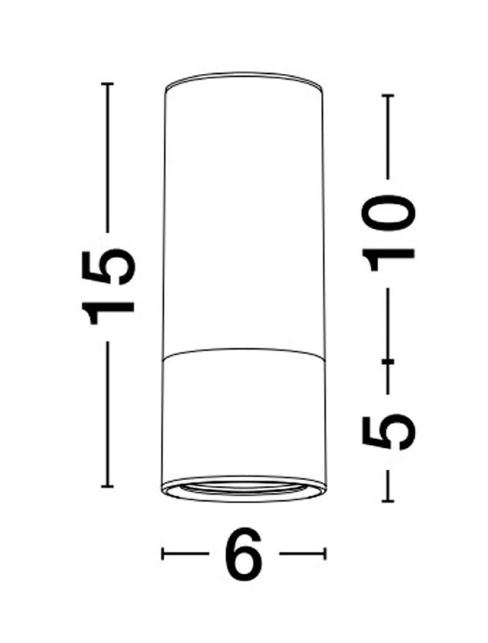 Spot aplicat din Aluminiu Negru/Auriu H15xL6cm IP20 PICTO