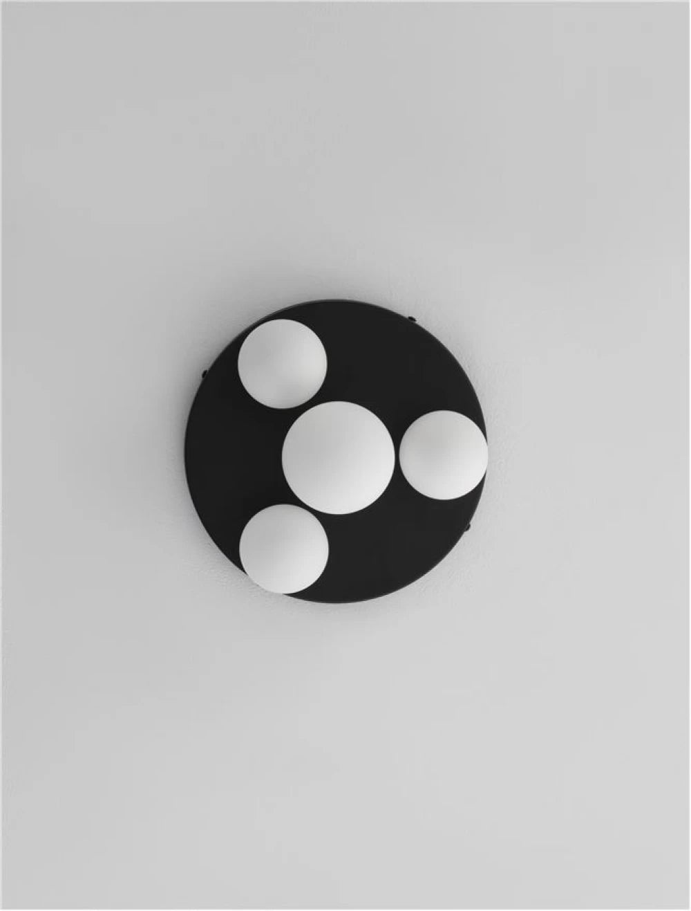 Plafoniera structura din Aluminiu Negru si abajur din Sticla Alb H17xL28cm IP20 EDEM