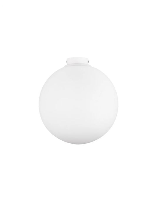 Plafoniera structura din Metal Alb si abajur din Sticla Alb H32xL30cm IP20 NEVOSO