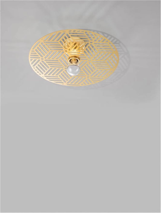 Plafoniera din Metal Auriu H12xL40cm IP20 ERES