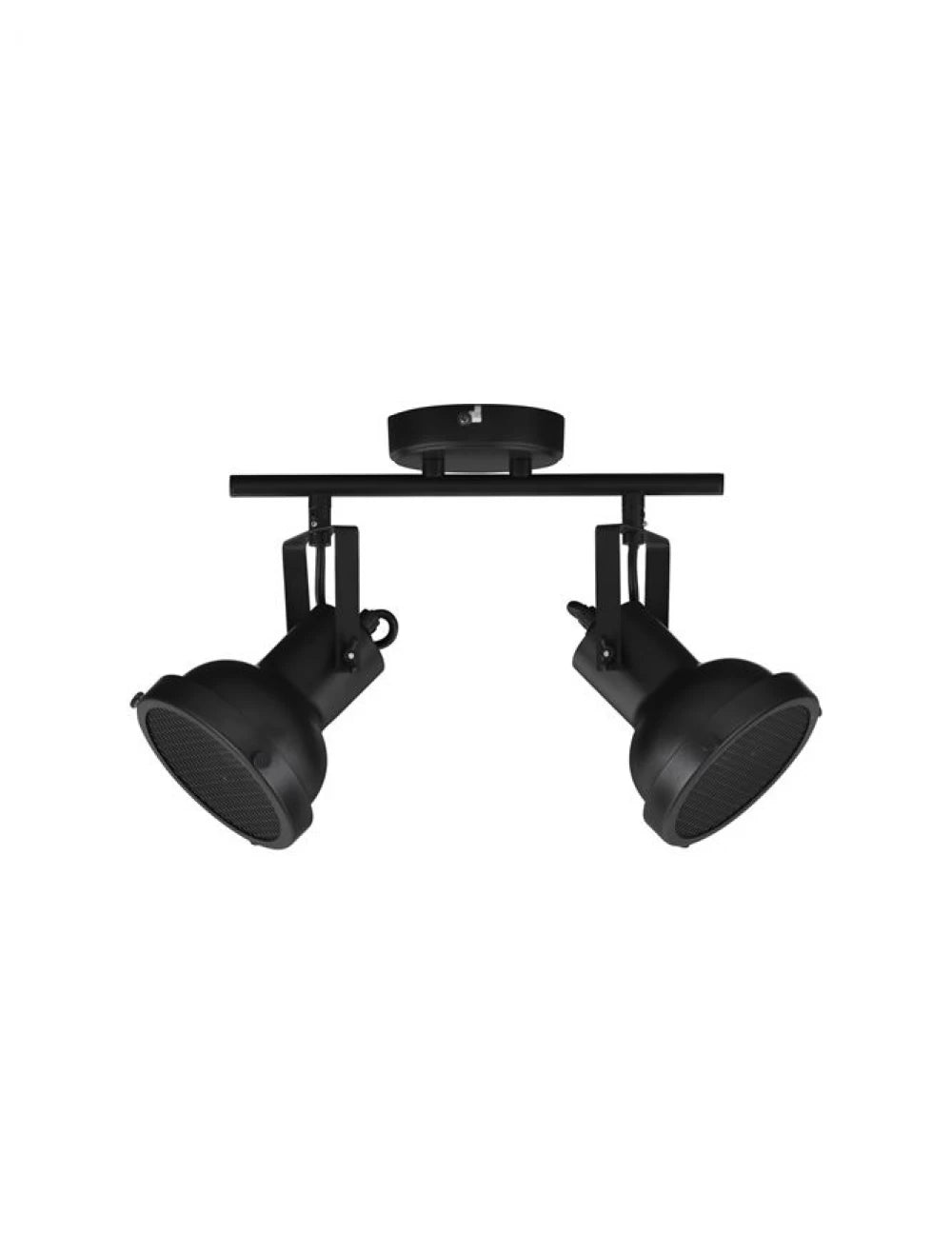 Plafoniera structura din Metal Negru si abajur din Metal Negru H23.5xL28.5cm IP20 RUVI
