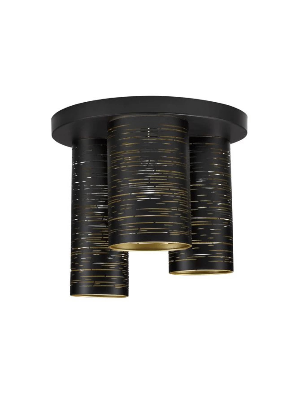 Plafoniera din Metal Negru/Alb H26.5xL30cm IP20 ZANE