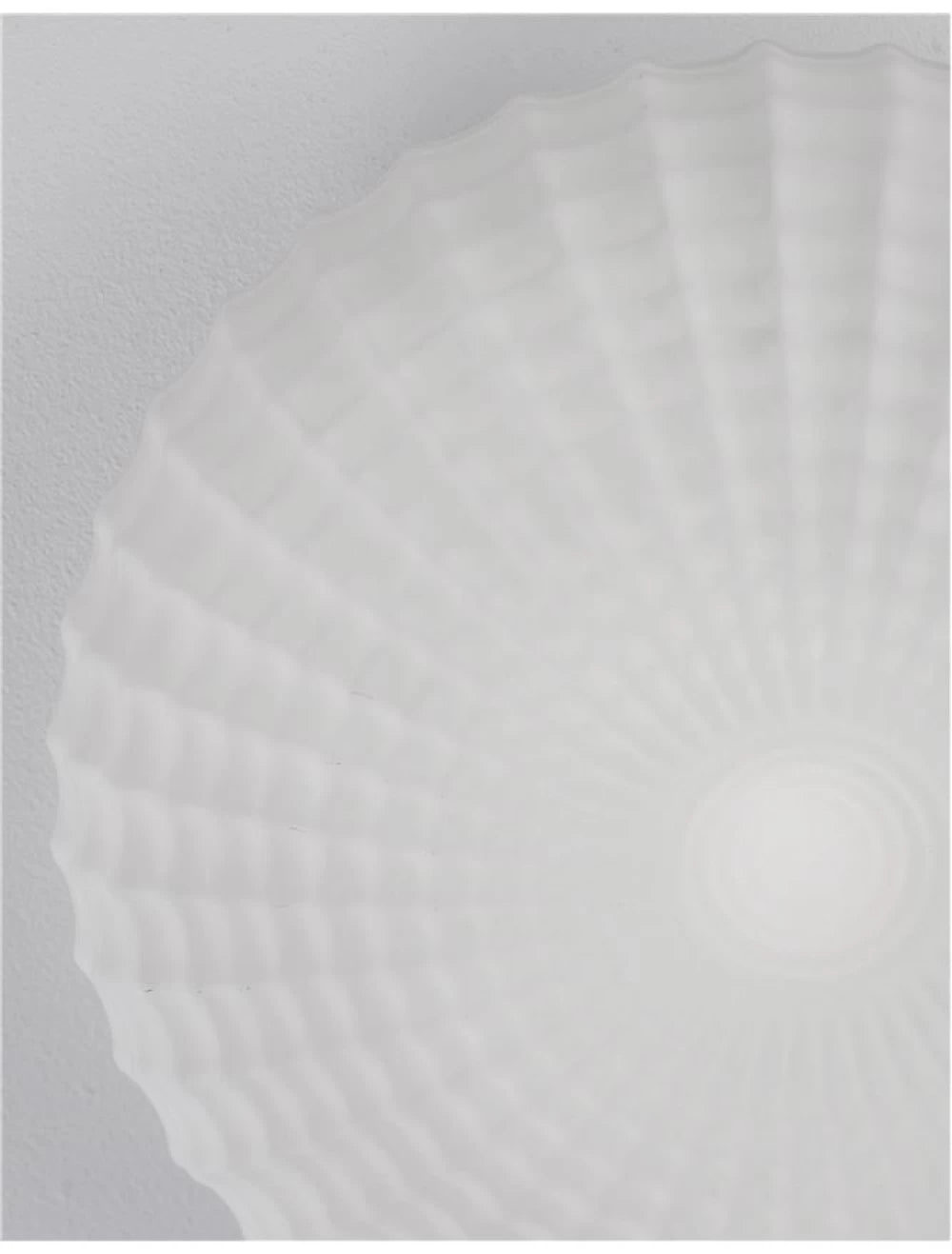Plafoniera structura din Metal Alb si abajur din Sticla Alb H12xL30cm IP44 CLAM