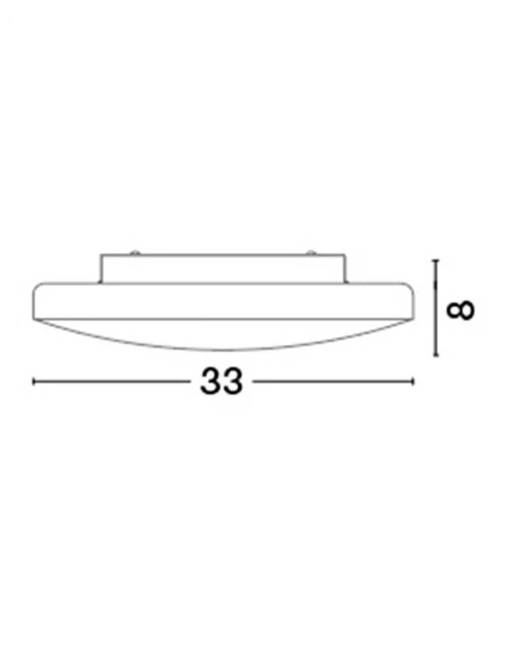 Plafoniera structura din Metal Alb si abajur din Sticla Alb H8xL33cm IP20 IVI
