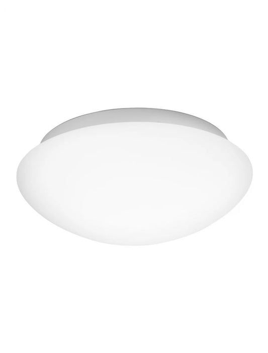 Plafoniera structura din Metal Alb si abajur din Sticla Alb H13xL38cm IP20 BREST