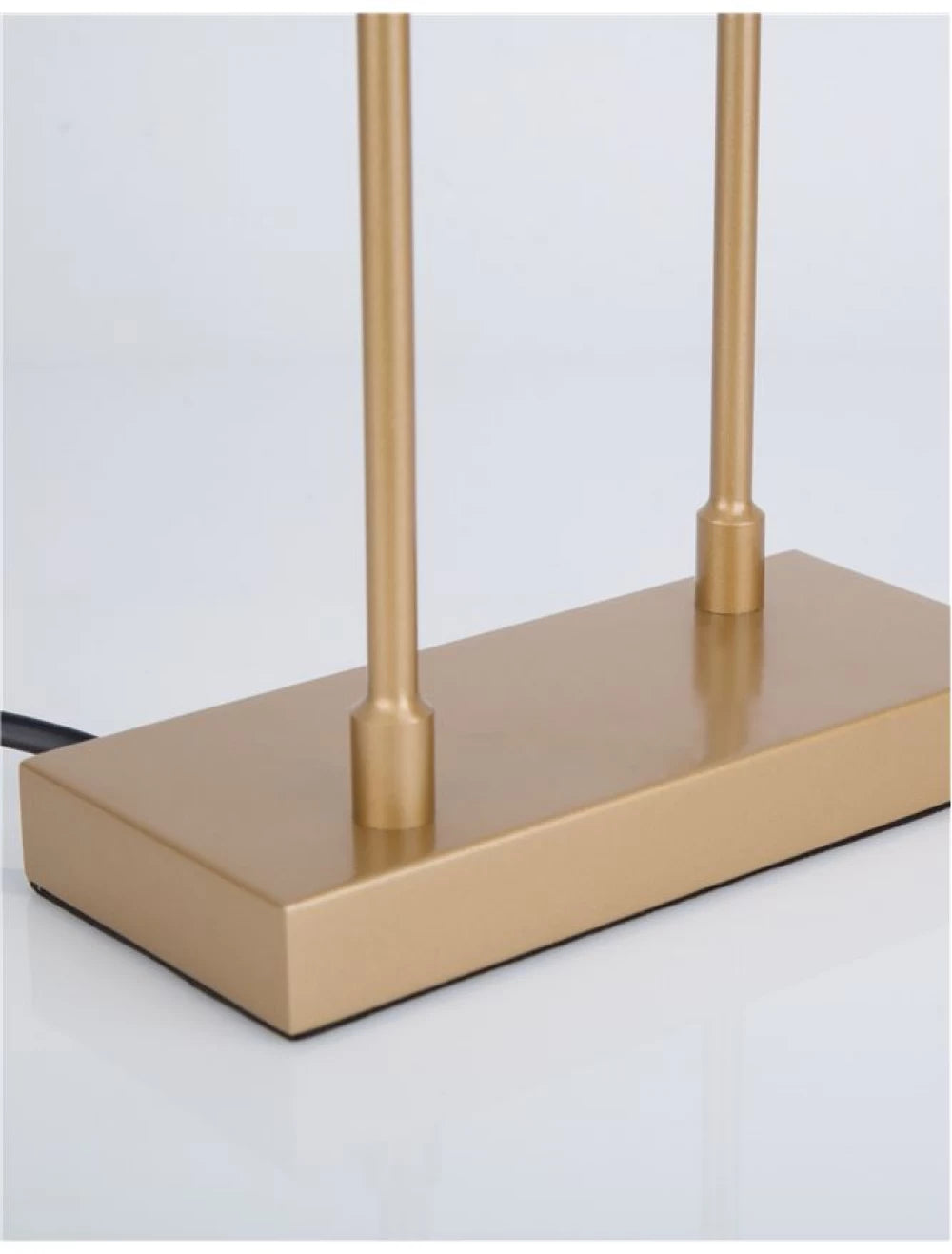 Veioza structura din Metal Auriu si abajur din Acrilic Alb H52xL28cm IP20 9W 609lm 3000k ATOMO