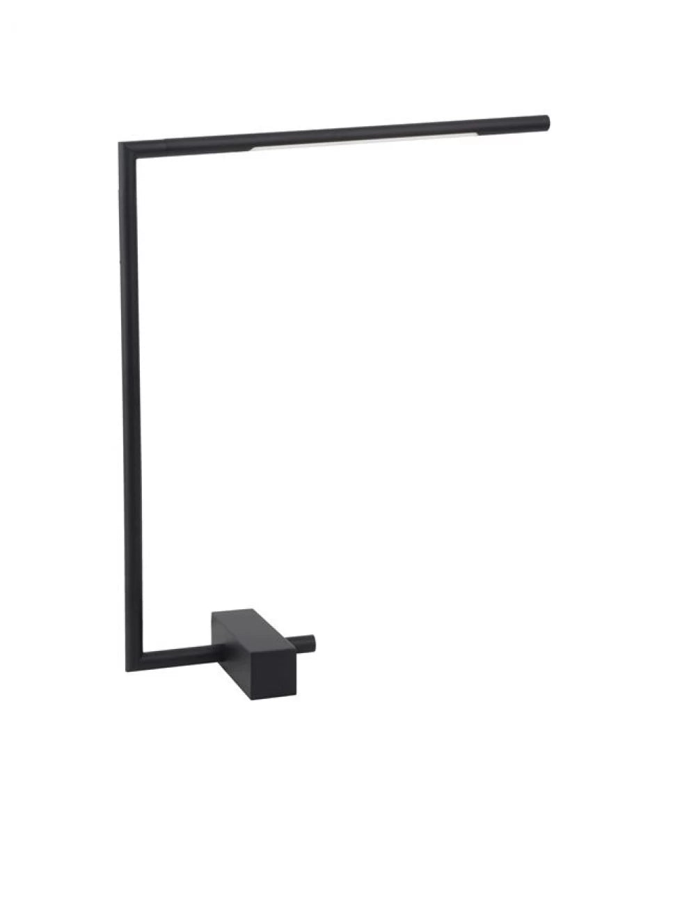 Veioza structura din Metal Negru si abajur din Acrilic Alb H40xL38.5cm IP20 5W 377lm 3000k RACCIO