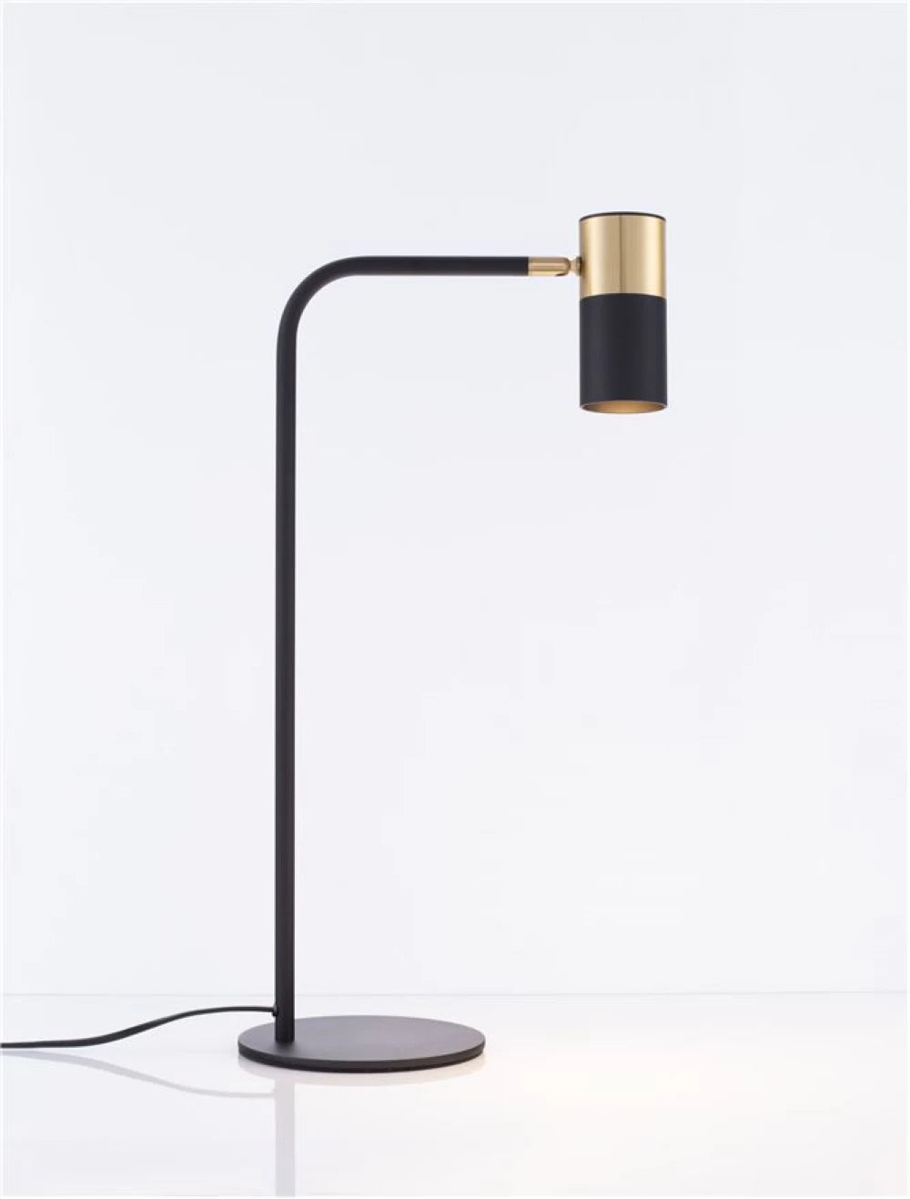 Veioza din Aluminiu Negru/Auriu H55xL16cm IP20 PONGO