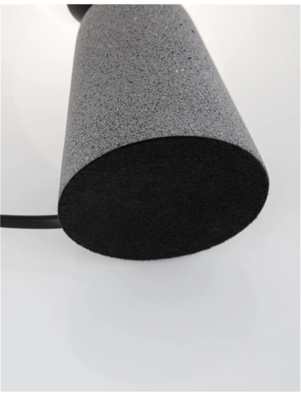 Veioza structura din Beton Gri si abajur din Sticla Alb H20xL10cm IP20 ZERO