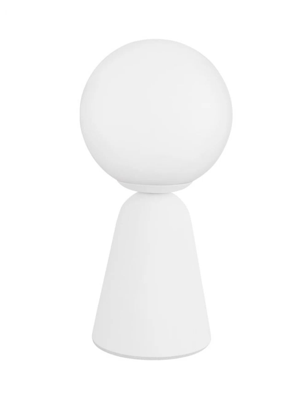 Veioza structura din Gips Alb si abajur din Sticla Alb H20xL10cm IP20 ZERO
