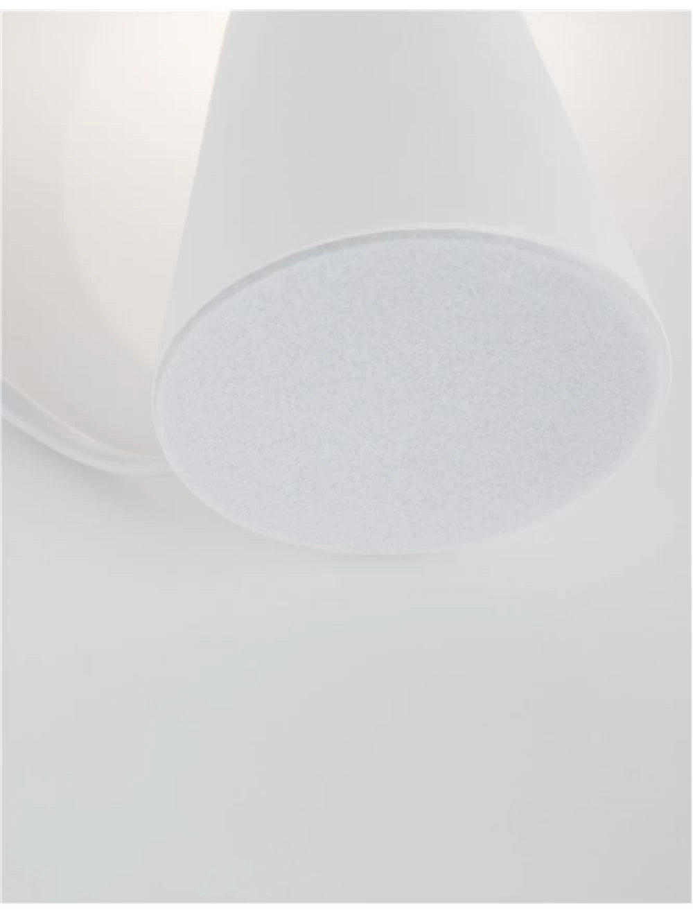 Veioza structura din Gips Alb si abajur din Sticla Alb H20xL10cm IP20 ZERO