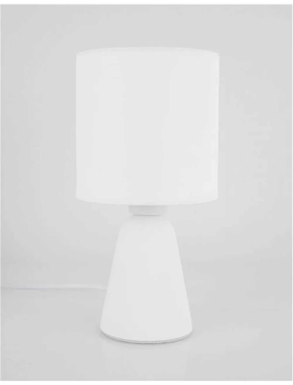 Veioza structura din Beton Alb si abajur din Textil Alb H22.5xL12cm IP20 ZERO