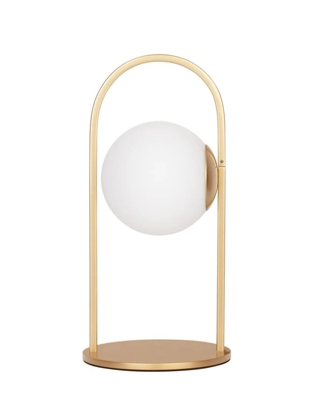 Veioza structura din Metal Auriu si abajur din Sticla Alb H32xL15.5cm IP20 4W 489lm 3000k HOOK