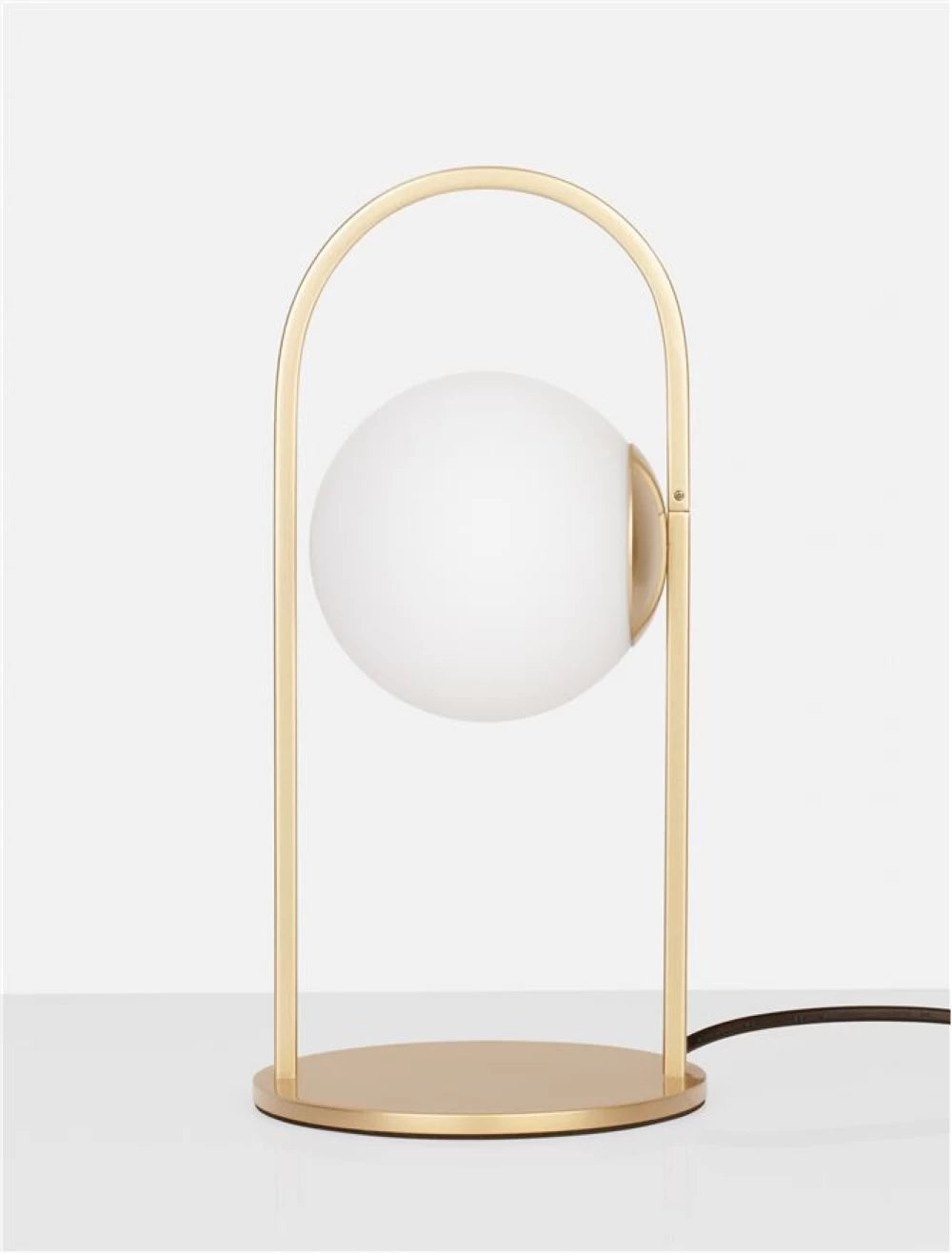 Veioza structura din Metal Auriu si abajur din Sticla Alb H32xL15.5cm IP20 4W 489lm 3000k HOOK
