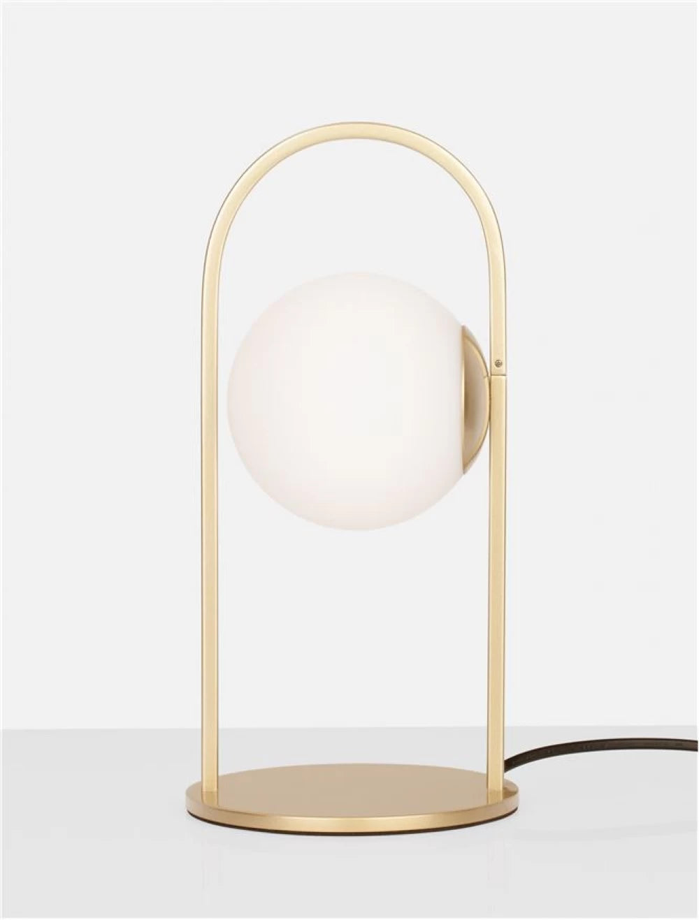 Veioza structura din Metal Auriu si abajur din Sticla Alb H32xL15.5cm IP20 4W 489lm 3000k HOOK