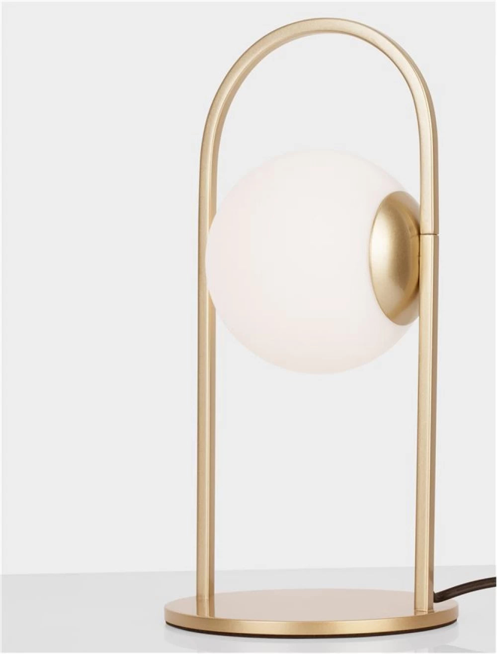 Veioza structura din Metal Auriu si abajur din Sticla Alb H32xL15.5cm IP20 4W 489lm 3000k HOOK