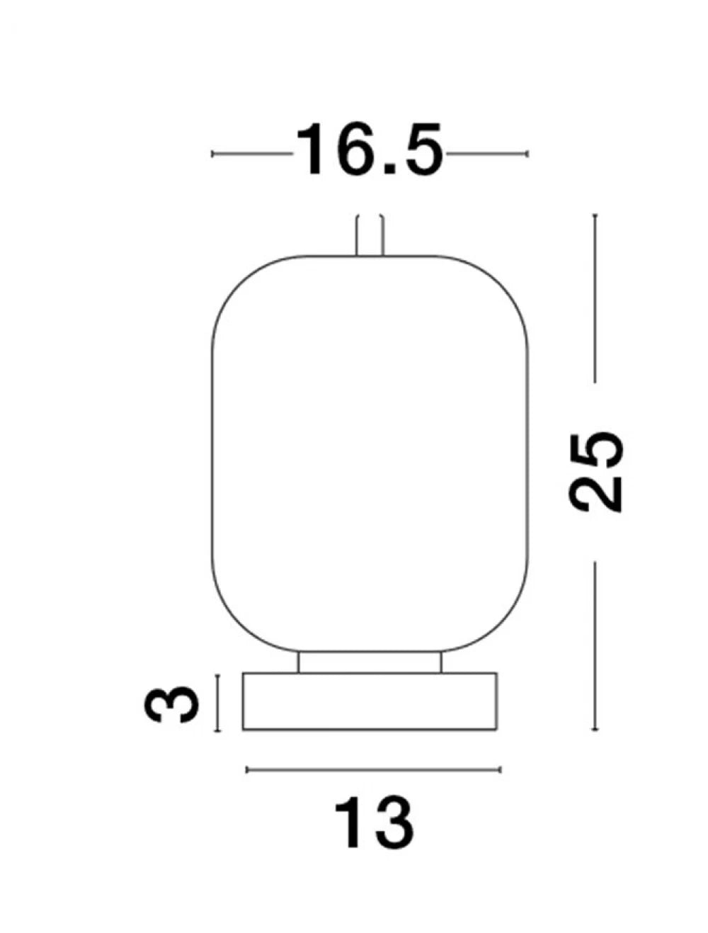 Veioza structura din Metal Auriu si abajur din Sticla Alb H25xL16.5cm IP20 LATO