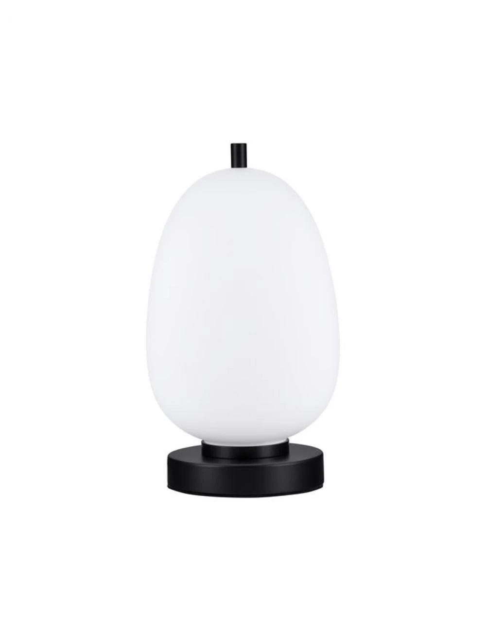 Veioza structura din Metal Negru si abajur din Sticla Alb H28xL15.8cm IP20 LATO