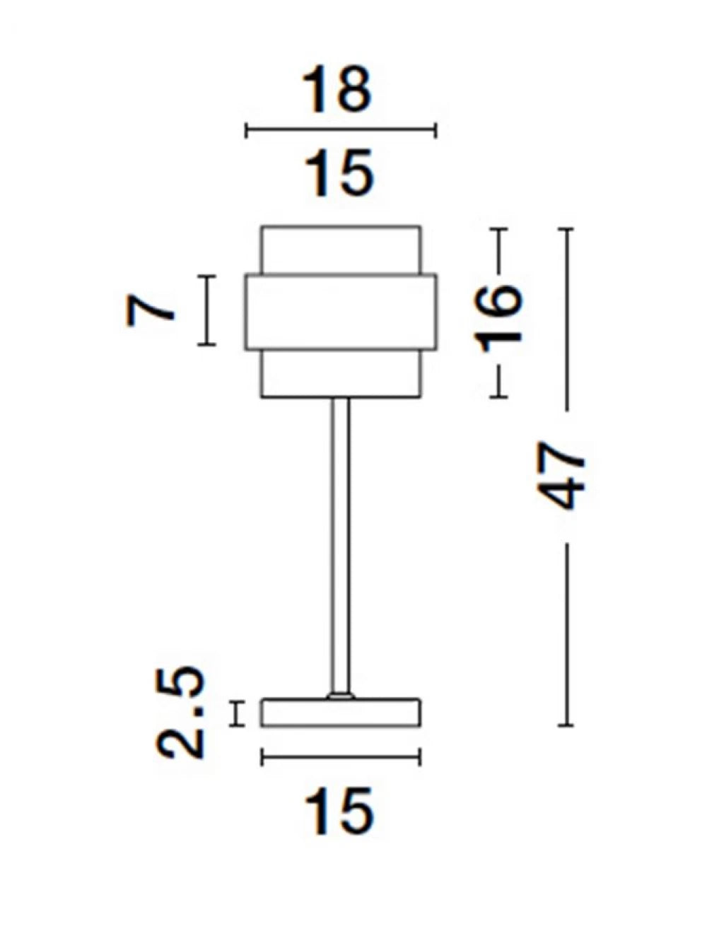 Veioza structura din Metal Auriu si abajur din Sticla Fumuriu H47xL18cm IP20 SIANNA
