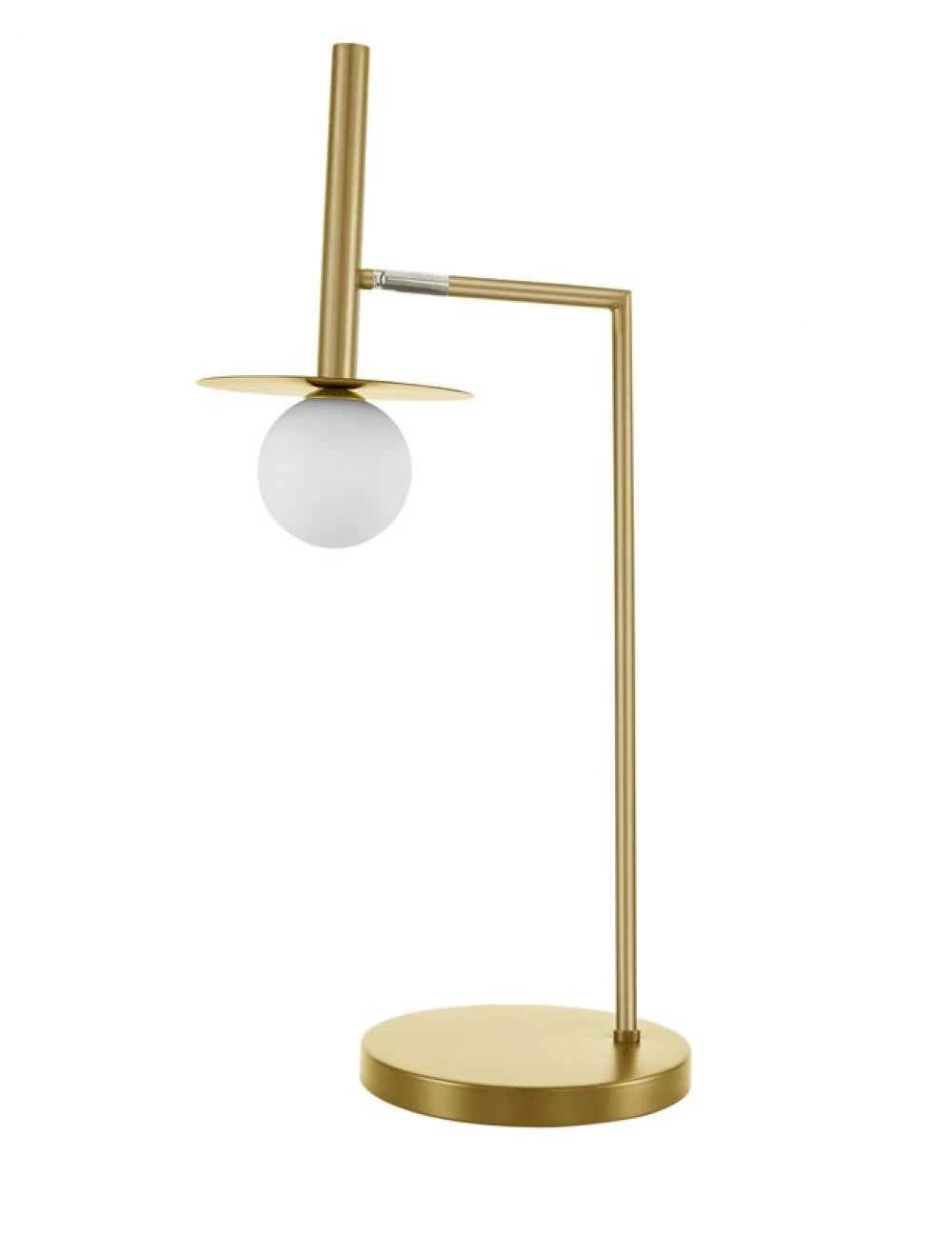 Veioza structura din Metal Auriu si abajur din Sticla Alb H68xL32cm IP20 PIELO