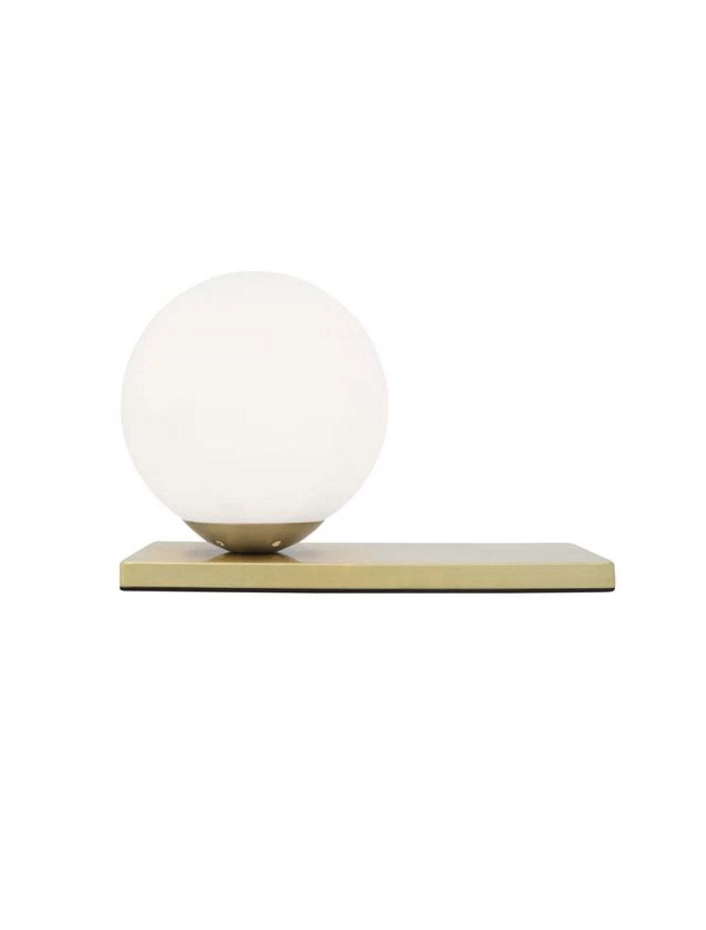 Veioza structura din Metal Alama si abajur din Sticla Alb H16xL26cm IP20 JULIET