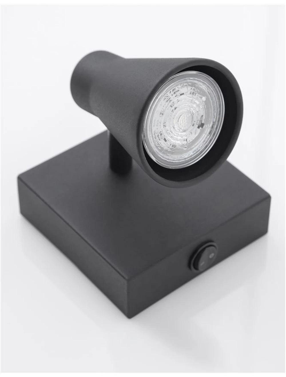 Aplica de perete din Metal Negru H10xL10cm IP20 DUBLIN