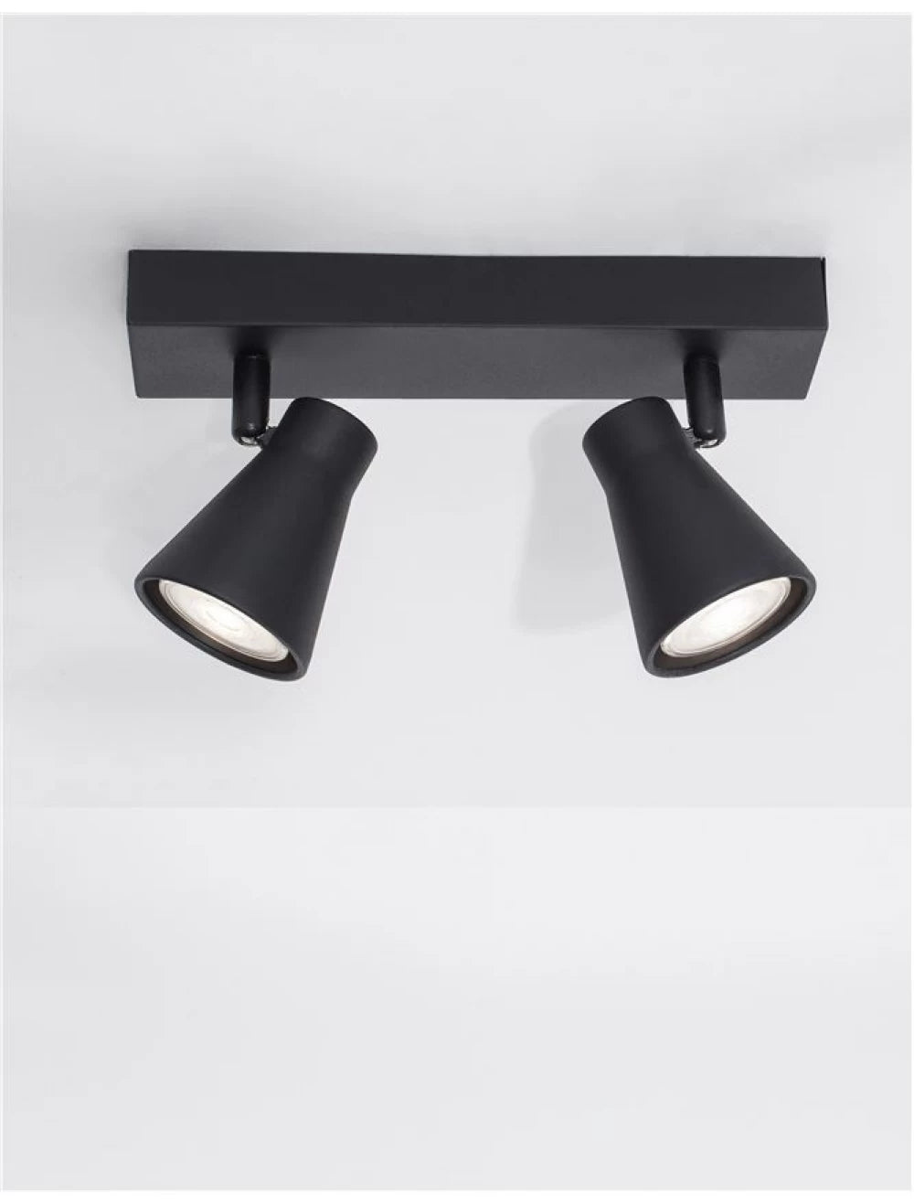 Plafoniera din Metal Negru H15xL24.5cm IP20 DUBLIN