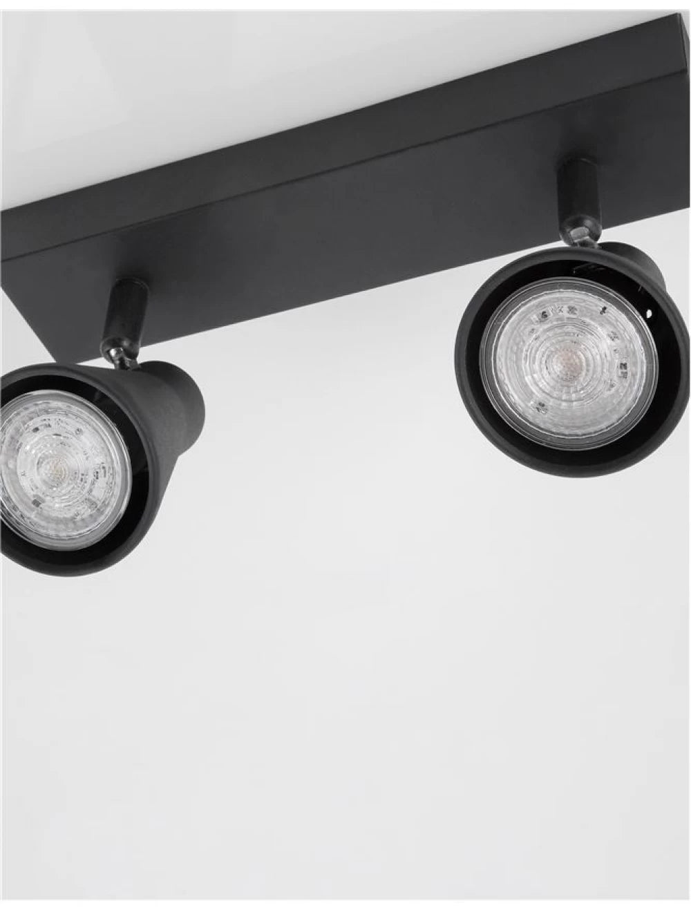 Plafoniera din Metal Negru H15xL24.5cm IP20 DUBLIN