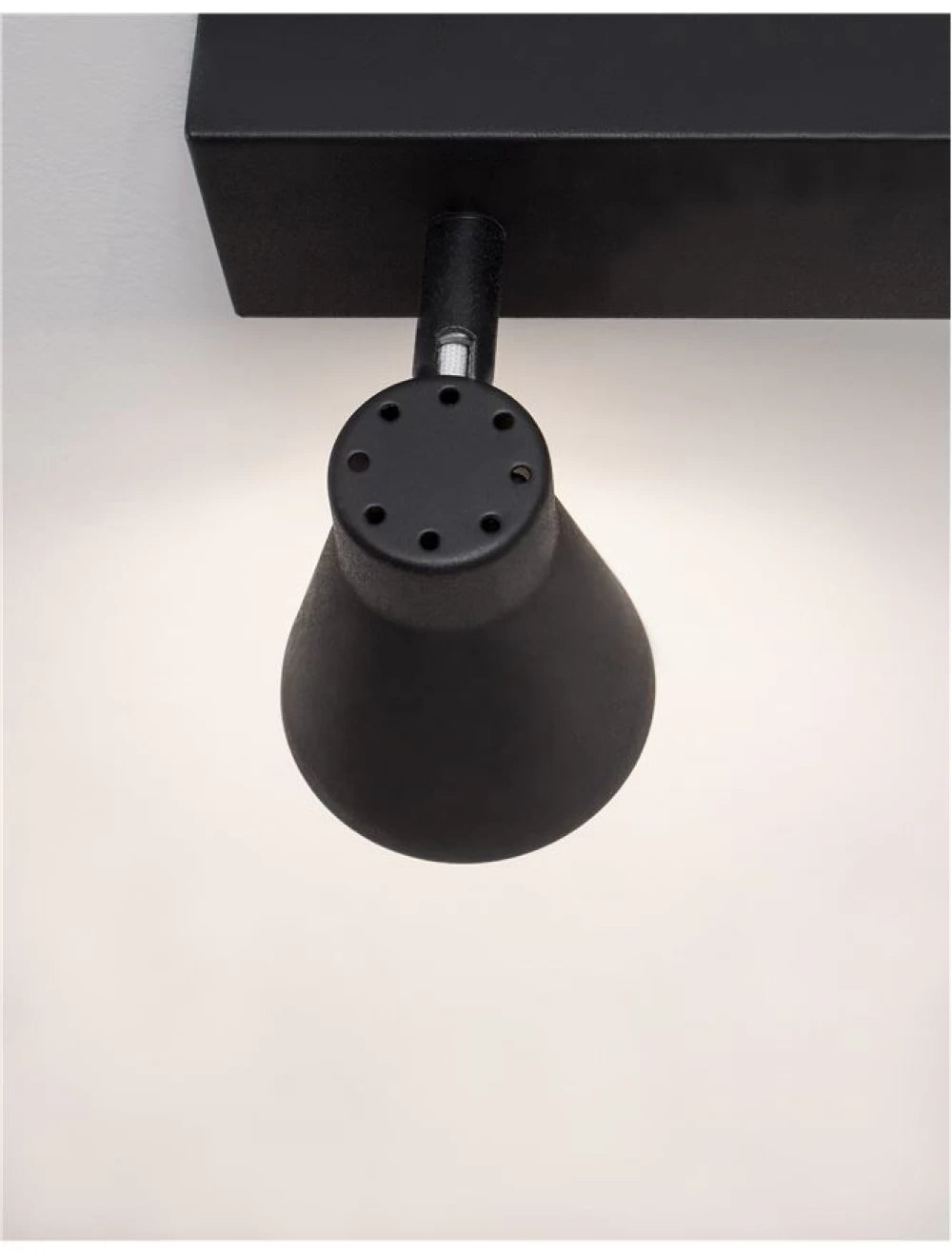 Plafoniera din Metal Negru H15xL24.5cm IP20 DUBLIN