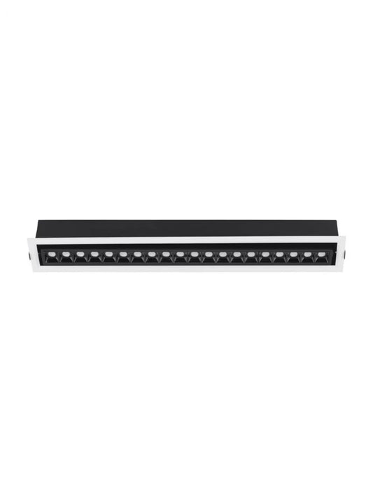 Spot incastrat din Aluminiu Negru H8.8xL59.5cm IP20 22.5W 2025lm 3000k CANTIA